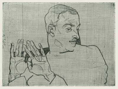 Portrait of Arthur Roessler by Egon Schiele